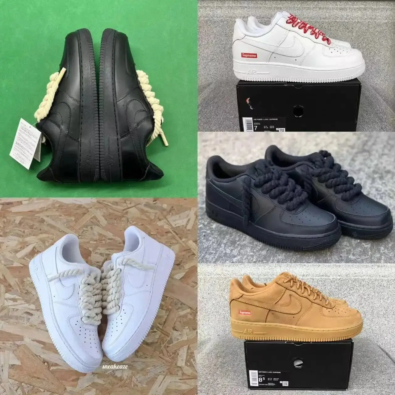 Nike AF1 Low AIR FORCE 1 twine shoelaces 1